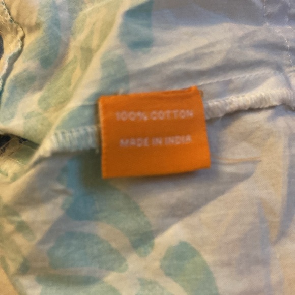 Oliphant Mosaic 100% Cotton Roman Sleeves Puff Sleeves Dress Sz XS - Picture 4 of 6